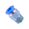 Combination straight collet fitting 12mm - external conical thread R 1/2 NBPT art. PC1204 
